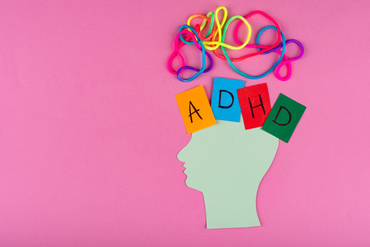 ADHD concept with human mind and brain, neuridiversity