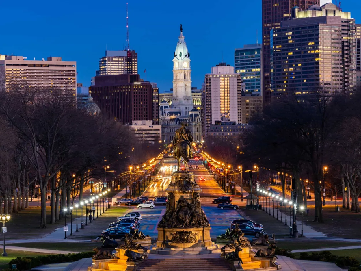 City Hall Clock Tower in Philadelphia