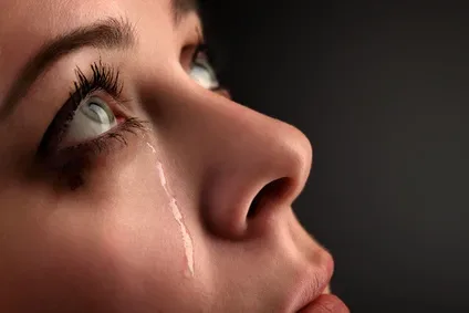 woman crying