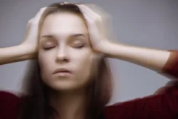 woman with headache
