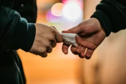 Man buying bromo dragonFLY from another man