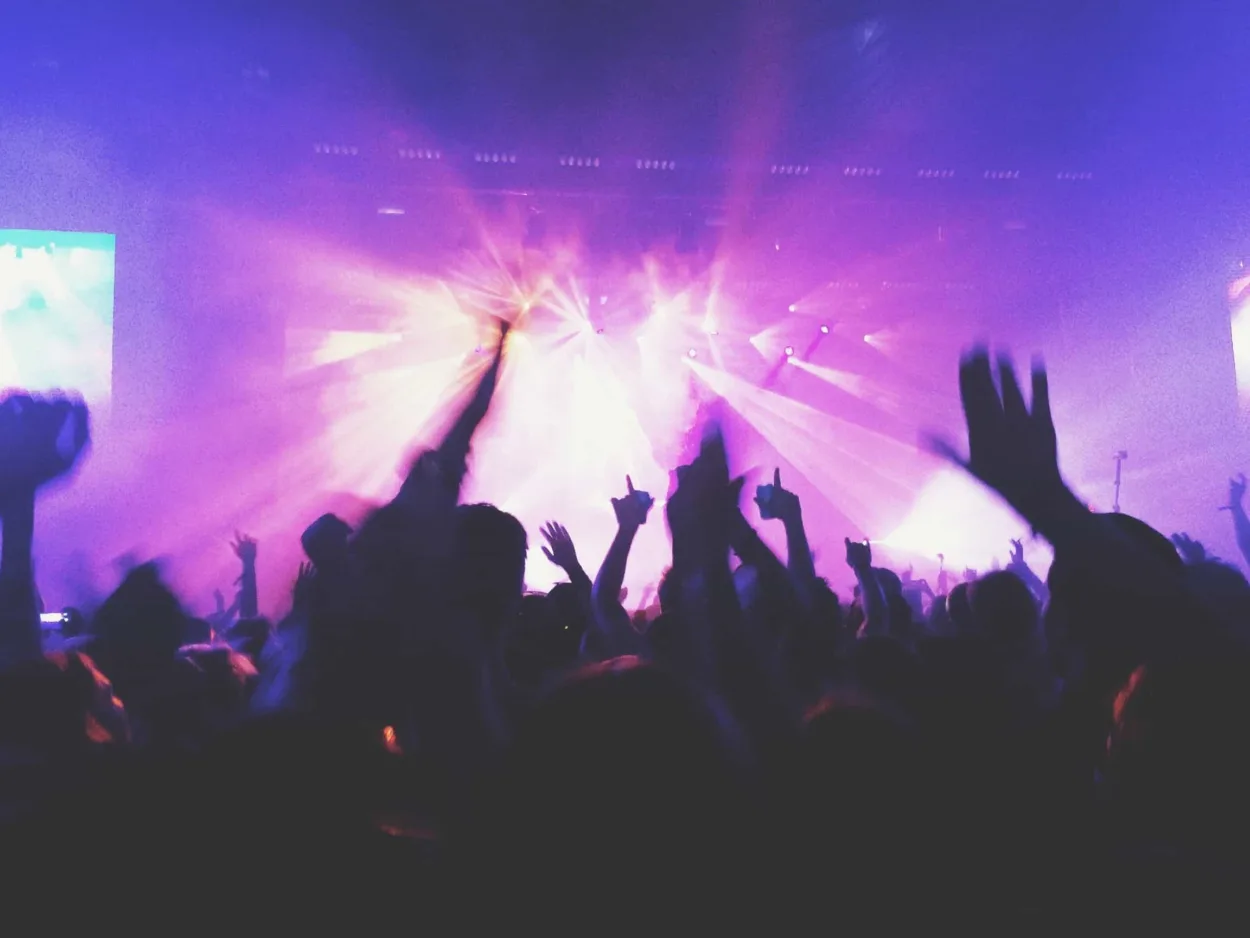 A group of people gathered at a night club using ketamine