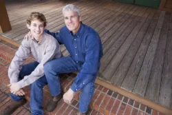 father and son together