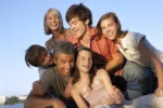 family smiling together
