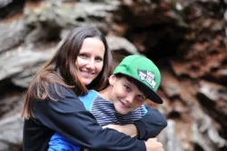 talking-with-teen mother and teenage son