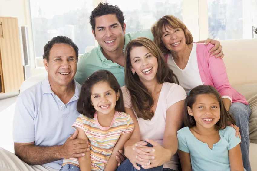 smiling family