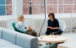 Does-Therapist-Age-Matter therapist communicating with patient