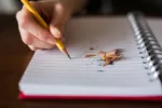 pencil and pencil shavings