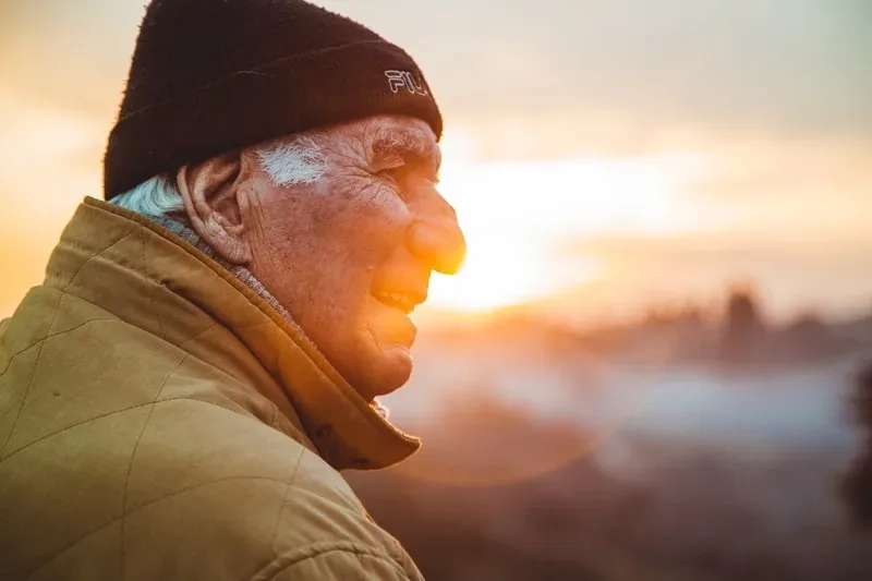 Man coping with loss of a loved one as he ages.